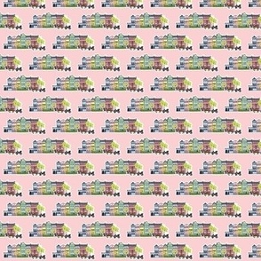 Rainbow Row Fabric Wallpaper and Home Decor Spoonflower